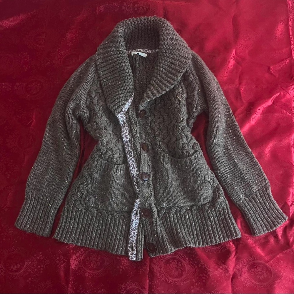 Isabella Sinclair brown button cardigan